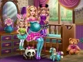 Leikur Barbie með tvíburum á netinu