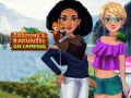 Leikur Jasmin og Rapunzel á tjaldstæðinu á netinu Leikur Jasmin og Rapunzel á tjaldstæðinu á netinu