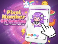 Leikur Pixel Number DIY litarefni á netinu