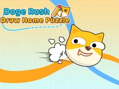 Leikur Doge Rush Draw Home Puzzle á netinu