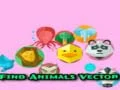 Leikur Finndu dýr vektor á netinu Leikur Finndu dýr vektor á netinu