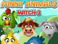 Leikur Fyndnar Dýrar Match 3 á netinu