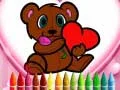 Leikur Litaleikur Dýra fyrir Valentínusardag á netinu