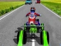 Leikur ATV fjórhjólað í umferð keppandi á netinu