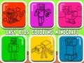 Leikur Auðvelt litun fyrir börn Minecraft á netinu
