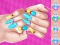 Leikur Elsu prinsessu þema naglart DIY á netinu