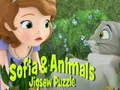 Leikur Sofia og Dýr Puzzl á netinu Leikur Sofia og Dýr Puzzl á netinu