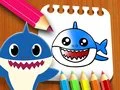 Leikur Baby Shark Lita bók á netinu