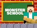 Leikur Monster School: Berg- og dalbane & Parkour á netinu