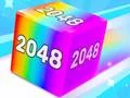Leikur Keðjukúbba: 2048 Sameining á netinu