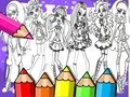 Leikur Monster High Litasíubók á netinu