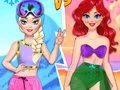Leikur Barátta Sumar- og Vetrarprinsessa á netinu