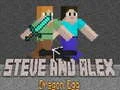 Leikur Steve og Alex: Drekaký á netinu