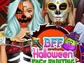 Leikur BFF Hrekkjavölsu Andlitsmálning á netinu Leikur BFF Hrekkjavölsu Andlitsmálning á netinu