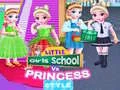 Leikur Litlu stelpurnar skóli vs prinsessustíll á netinu Leikur Litlu stelpurnar skóli vs prinsessustíll á netinu