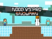 Leikur Noob vs Pro Snjókarl á netinu