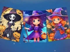 Leikur Skelfing Halloween Púsla á netinu