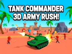 Leikur Tank Commander 3d Army Rush! á netinu