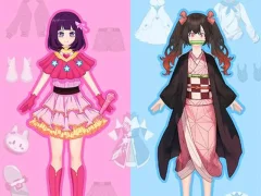 Leikur Anime dúkka- DIY Cosplay Girl á netinu