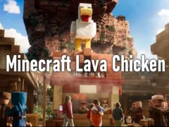 Leikur Minecraft Lava Chicken á netinu