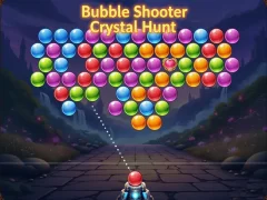 Leikur Bubble Shooter Crystal Hunt á netinu