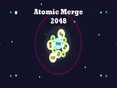 Leikur Atomic sameinast 2048 á netinu