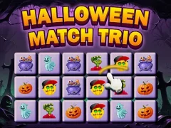 Leikur Halloween Match Trio á netinu
