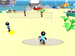 Leikur Stickman Beach Volleyball á netinu