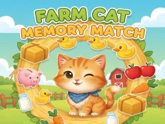 Leikur Farm Cat Memory Match á netinu Leikur Farm Cat Memory Match á netinu