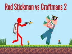 Leikur Red Stickman vs Craftsman 2 á netinu Leikur Red Stickman vs Craftsman 2 á netinu