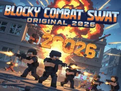 Leikur Blocky Combat Swat Original 2026 á netinu
