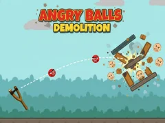 Leikur Angry Balls Demolition á netinu