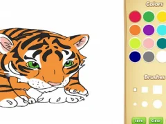 Leikur Baby Tiger litarbók á netinu