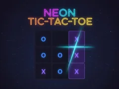 Leikur Neon Tic-Tac-Toe á netinu