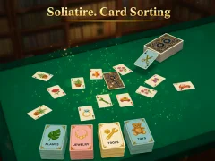 Leikur Solitaire flokkun á netinu