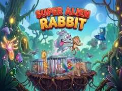 Leikur Super Alien Rabbit á netinu