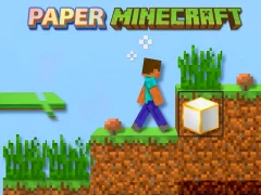 Leikur Pappír Minecraft á netinu