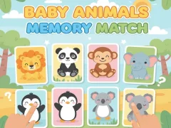 Leikur Baby Animals Memory Match á netinu Leikur Baby Animals Memory Match á netinu