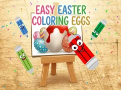 Leikur Easy Easter Coloring Eggs á netinu
