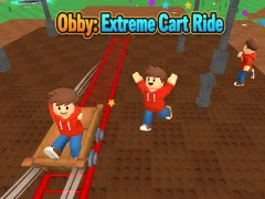 Leikur Obby: Extreme Cart Ride á netinu
