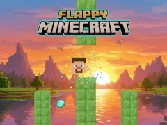 Leikur Flappy Minecraft á netinu