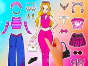 Leikur Pappírsdúkkudagbók: Klæddu upp DIY á netinu