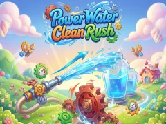 Leikur Power Water Clean Rush á netinu