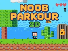 Leikur Noob Parkour 2D á netinu