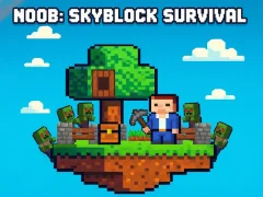 Leikur Noob: Skyblock Survival á netinu