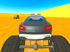 Leikur Lögreglan vs Bandits Monster Truck á netinu