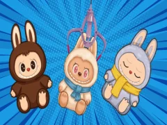 Leikur Claw & Merge Labubu Drop á netinu