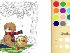Leikur Notaleg litarbók fyrir krakka á netinu