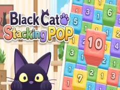 Leikur Black Cat Stacking POP á netinu
