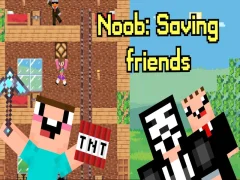Leikur Noob: Að bjarga vinum á netinu